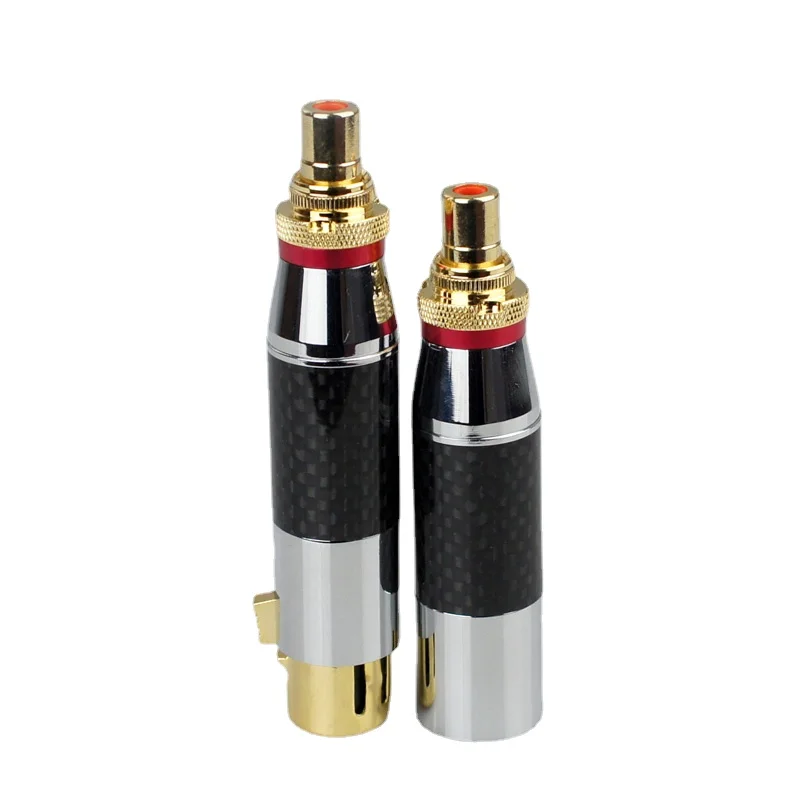 

Carbon Fiber Gold Plated XLR Female To RCA Adapter Balance Plug