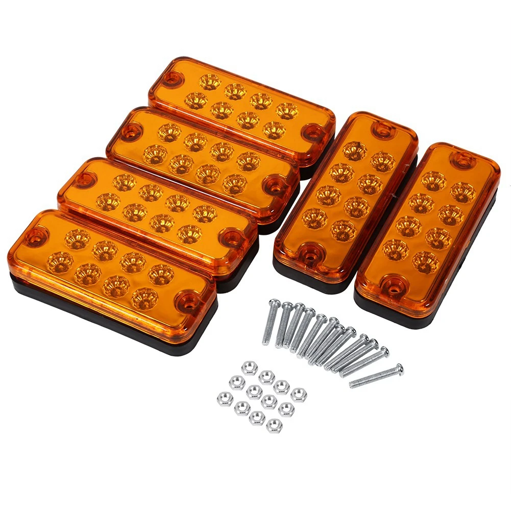 

6pcs 8 LED Clearance Side Marker Light Indicator Lamp Truck Trailer Lorry 8 LED Side Marker Lamp 8 LED Side Marker Lamp 8 LED