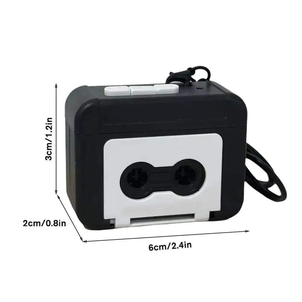 

Мини-брелок-магнитфон, синий, стекло+ABS