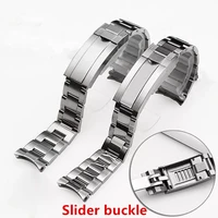brand 20mm brushed polish silver stainless steel watch bands for rx daytona submarine role strap sub mariner wristband bracelet