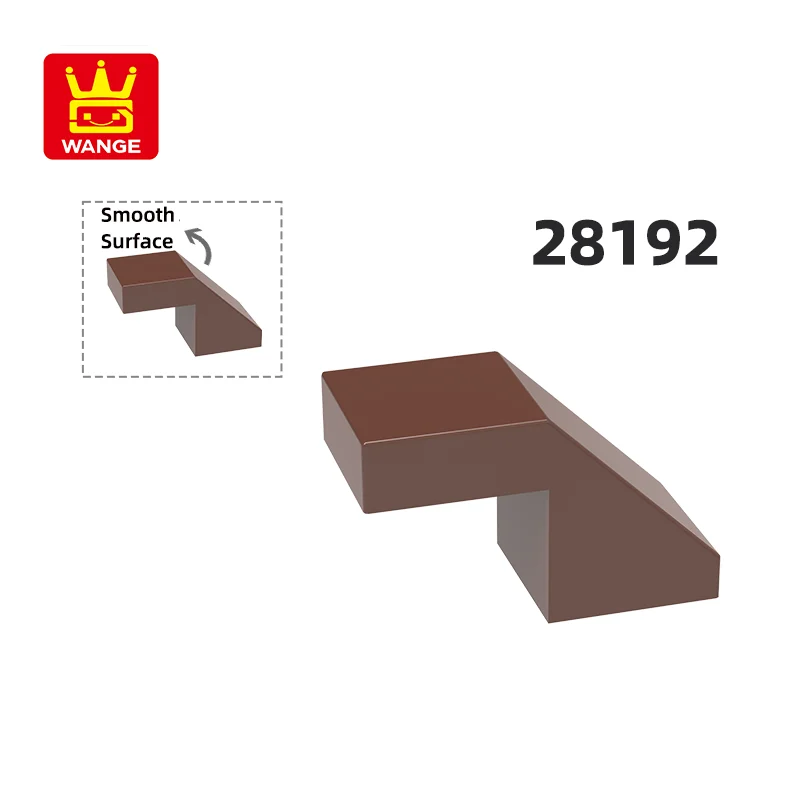 Наклон Wange 28192 100 г/238 шт. 2x1 с вырезами без блока-Гвоздика Moc совместимый кирпичом