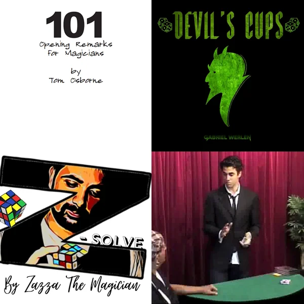 

101 Opening Remarks for Magician， Devil's Cups by Gabriel Werlen， Z Solve by Zazza The Magician，David Shimshi Close Up Lecture