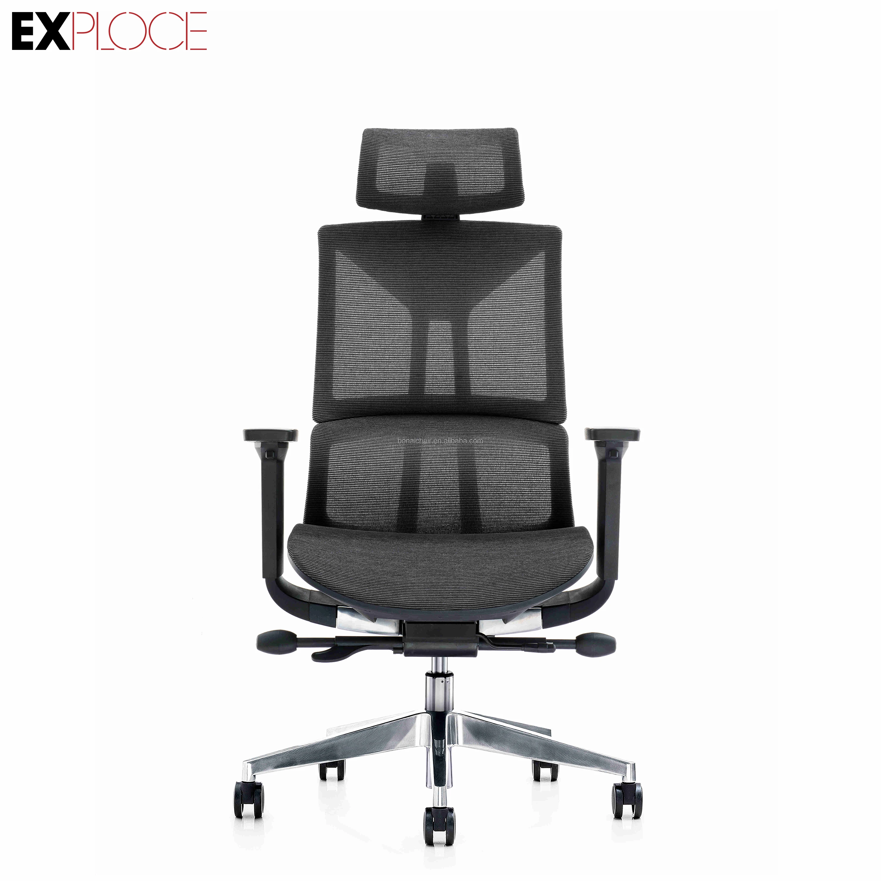 

Вращающееся офисное кресло руководителя, эргономичное металлическое кресло для коммерческого использования, регулируемое кожаное игрово...