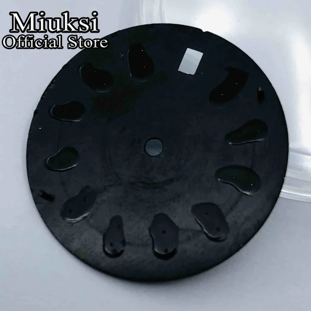 Miuksi 29mm black blue gray silver watch dial luminous fit NH35 NH36 ETA2824 2836 Miyota 8205 8215 Mingzhu DG2813 3804 movement