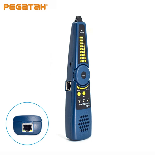 

Тестер сетевого кабеля PEGATAH LAN, детектор RJ45, искатель линии для монитора видеонаблюдения, трекер телефонных проводов для тестера серии 96