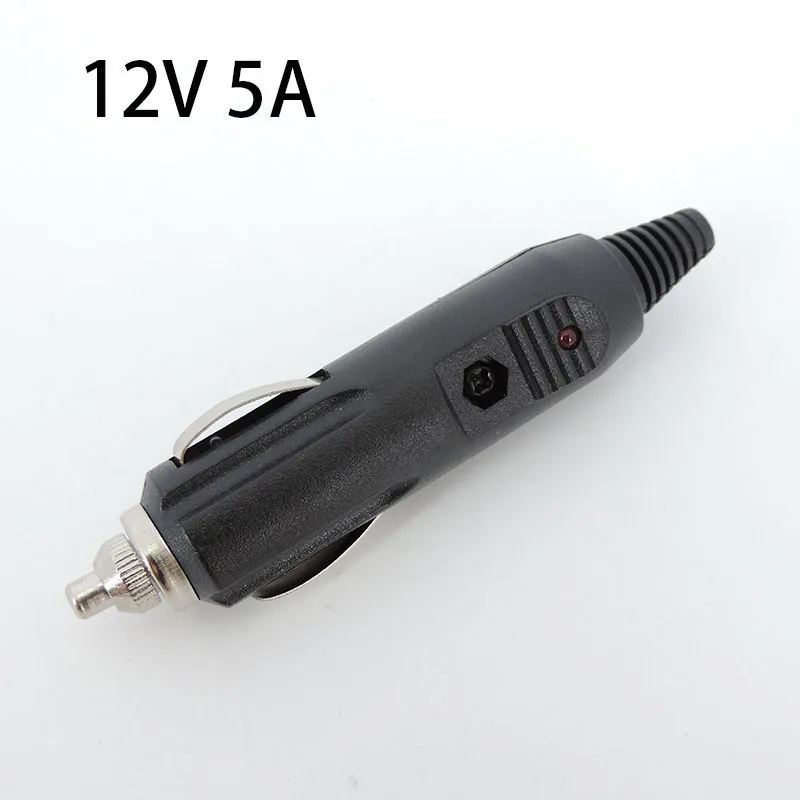 

12 В, 5 А, 10 А, автомобильный прикуриватель высокой мощности, штепсельная вилка, разъем для розетки, головка со стандартным адаптером для автомобиля