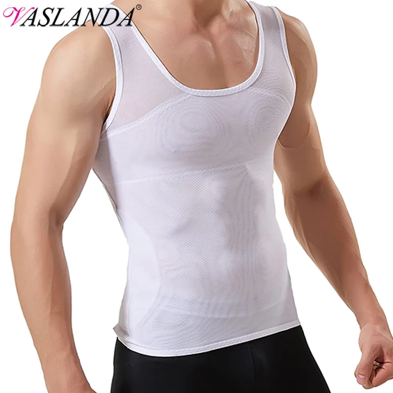 

Abs Compression Shirts Slimming Body Shaper Vest for Men Gynecomastia Waist Trainer Corset Underwear Fitness Tank Top Undershirt