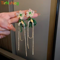 2022 new flower bohemia boho earrings women fashion long hanging earrings crystal female wedding earings party jewelry
