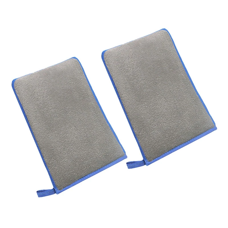 

2X Car Wash Magic Clay Bar Mitt Car Clay Cloth Auto Care Cleaning Towel Microfiber Sponge Pad Clay Cloth Detailing