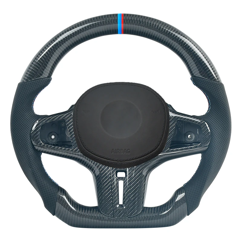 

Рулевое колесо из углеродного волокна под заказ для BMW G30 G20 G05 G06 G08 G14 G15 G82 G80 5 3 X5 X6 X3