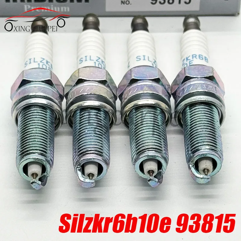 Фото 4 шт. SILZKR6B10E 93815 иридиевая свеча зажигания для Kia Soul Veloster Ceed Sportage IV 1.4L Hyundai I30 IX35 Tucson SILZKR6B-10E 6216 №2