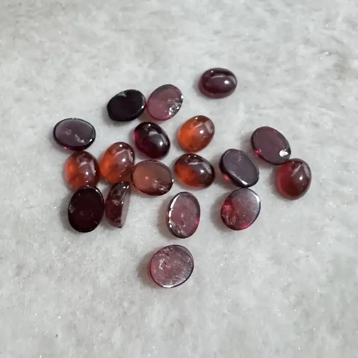 Оптовая продажа 10 шт. бусина из натурального граната 7x9 мм 8x10 овалы