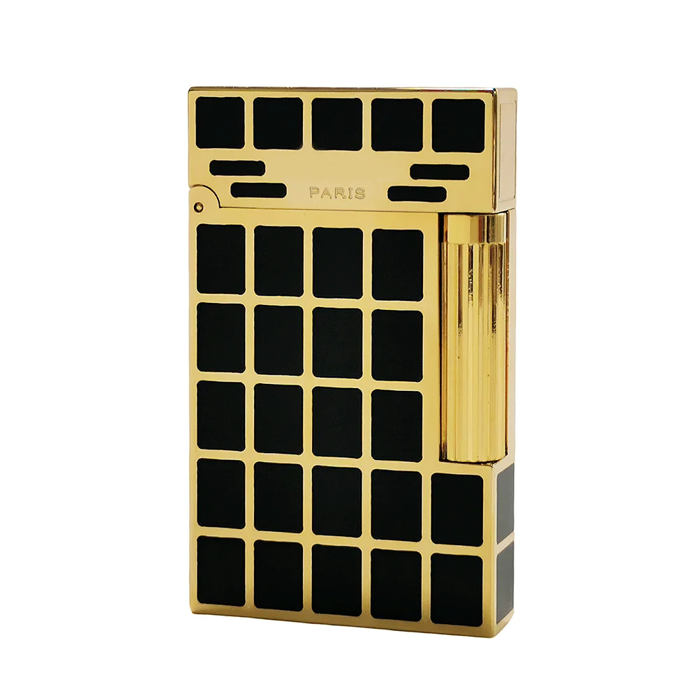 

New Luxury Gas Lighter Pure Copper Butane Inflatable Lighters Ping Sound Memorial Cigarette Gadget Christmas Gifts for Smokers