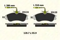 

B2312419325 for ten brake BALATASI PARTNER P306 CABRIOLET / SEDAN 11.8i 16V 2.0i BERLINGO XSARA 1,8I, 1,8I, 9d (03) FISLI