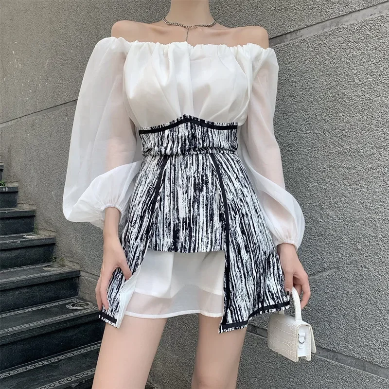 Новинка 2024 элегантное шифоновое платье женское летнее профессиональное для