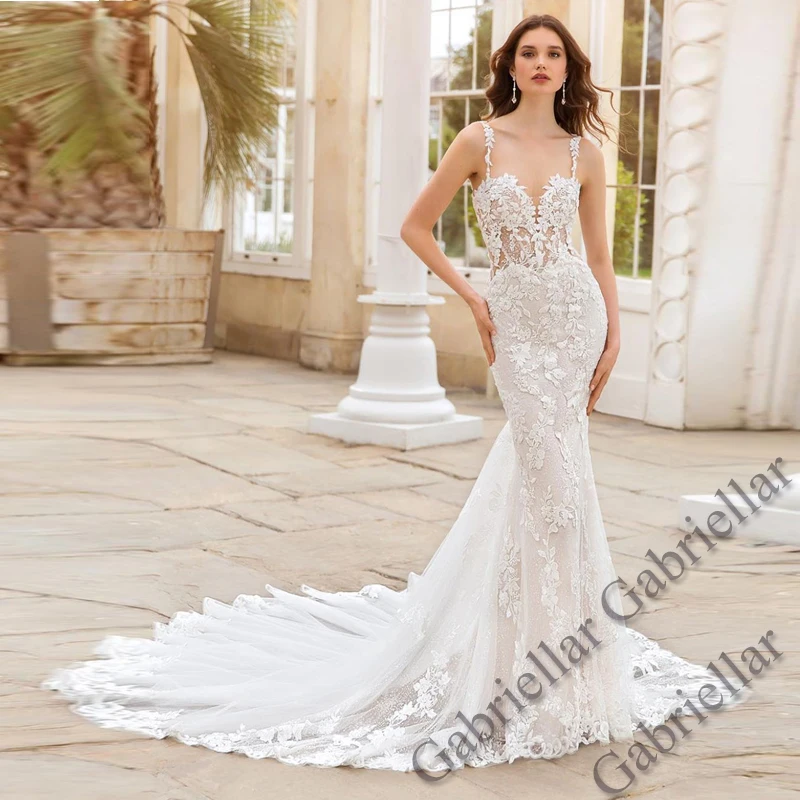 

Luxury Wedding Dress Princess Buttons Exquisite Appliques Sweetheart Sleeveless Mopping Gown Vestido De Novia 2022 Women
