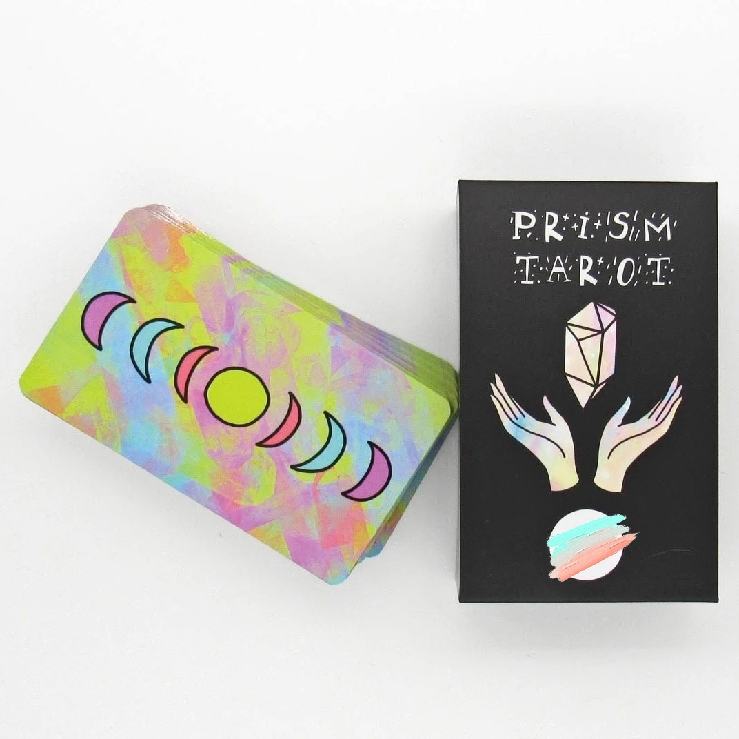 

NEW Prism Tarot Deck Tarot Cards Full Edition Card Game Tarot Deck with Guidebook Board Game for Adult Oracle for Divination