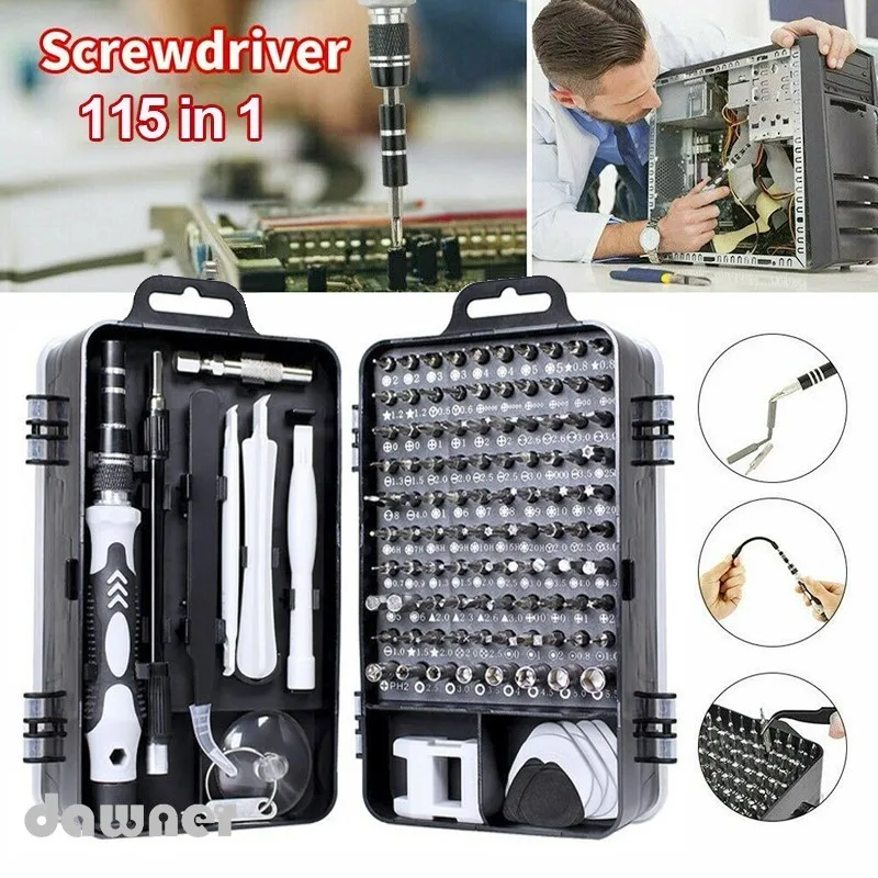 

New 115 in 1 Mini Magnetics DIY Repair Tool Kit PC Mobile Phone Precision Screwdriver Set Computer Device Repair Hand Home
