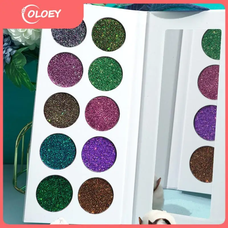 

Colorful Eyes Pigment Chameleon Eye Shadow Plate Shimmer Shiny Sequins 10 Color Eyeshadow Cosmetics Color Change Eyeshadow