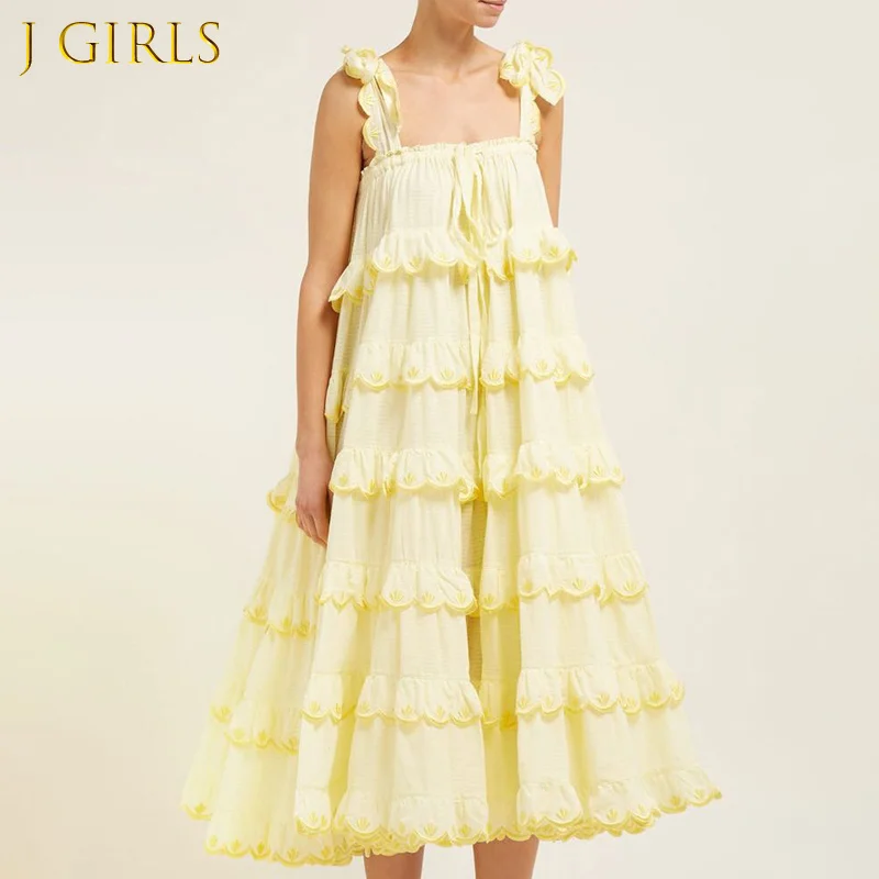 

Элегантное женское платье с квадратным вырезом и открытыми плечами, лоскутные платья-миди больших размеров с оборками и бантом, 2021