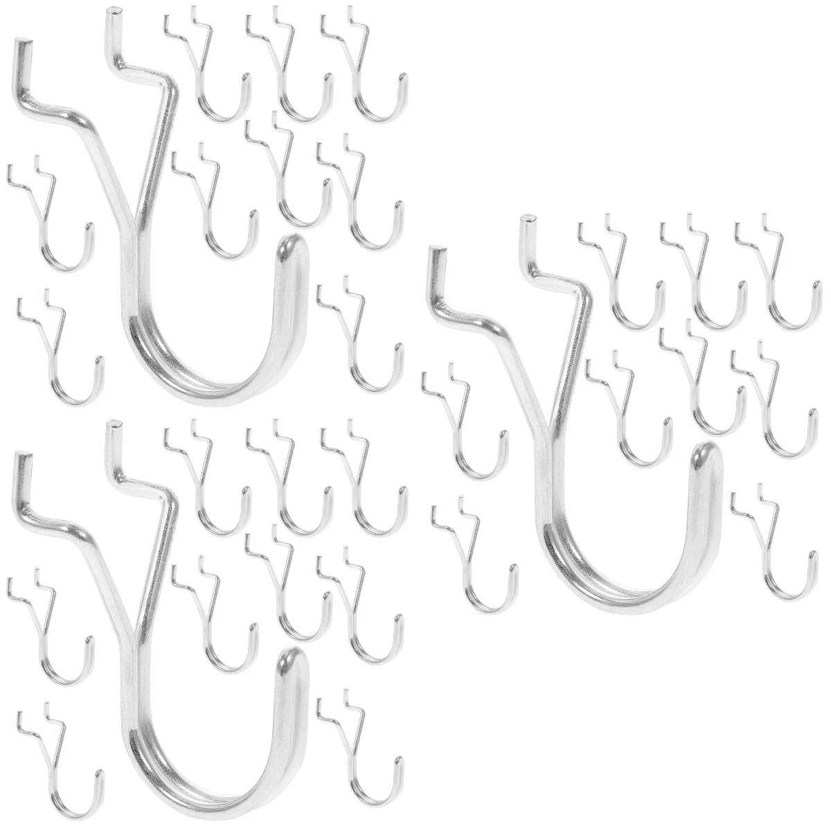 

30 pcs Garage Storage Hanging Hooks Pegboard Hooks Garage Wall Hooks J Shaped Hooks