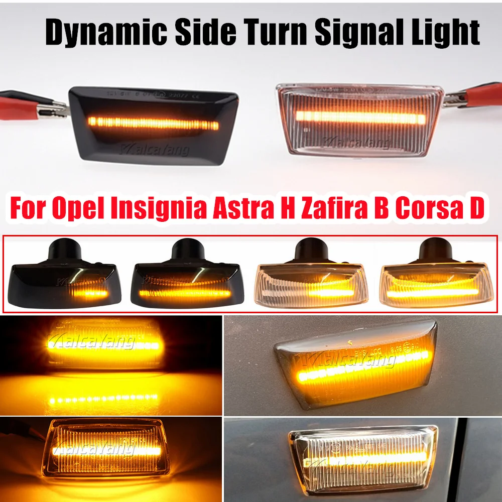 

Dynamic Turn Signal LED Side Marker Mirror Light Flashing Indicator For Opel Insignia Astra H Zafira B Corsa D Chevrolet Cruze