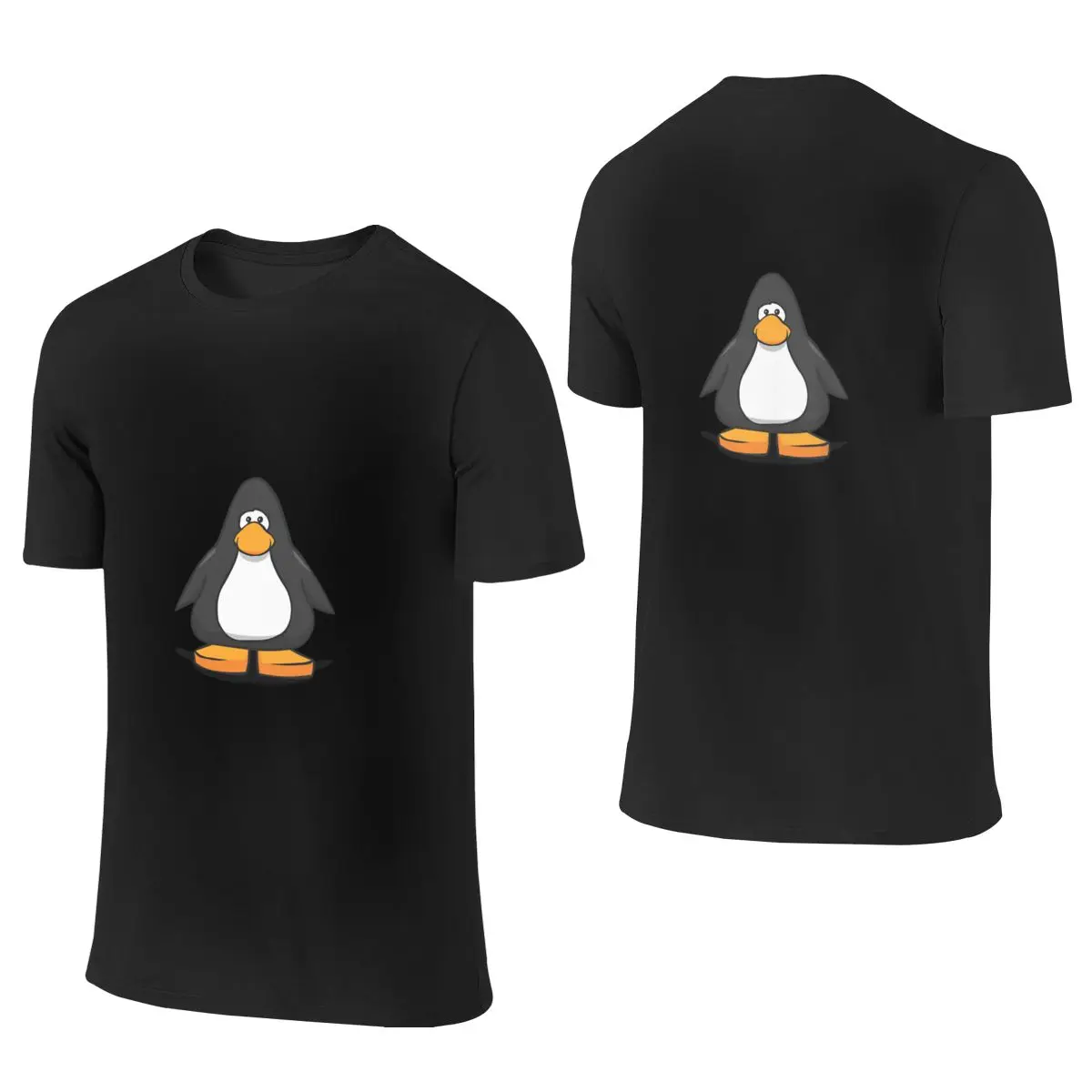 Фото Футболка Club Penguin Never Forget Not Fading Reversible Niche Simplicity с термотрансферным принтом, женская №1