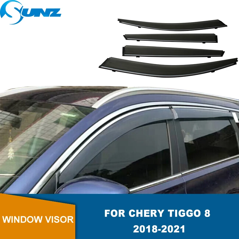 

Weathershileds для Chery Tiggo 8 2018 2019 2020 2021 оконные козырьки солнцезащитные дефлекторы от дождя автомобильные Внешние аксессуары SUNZ