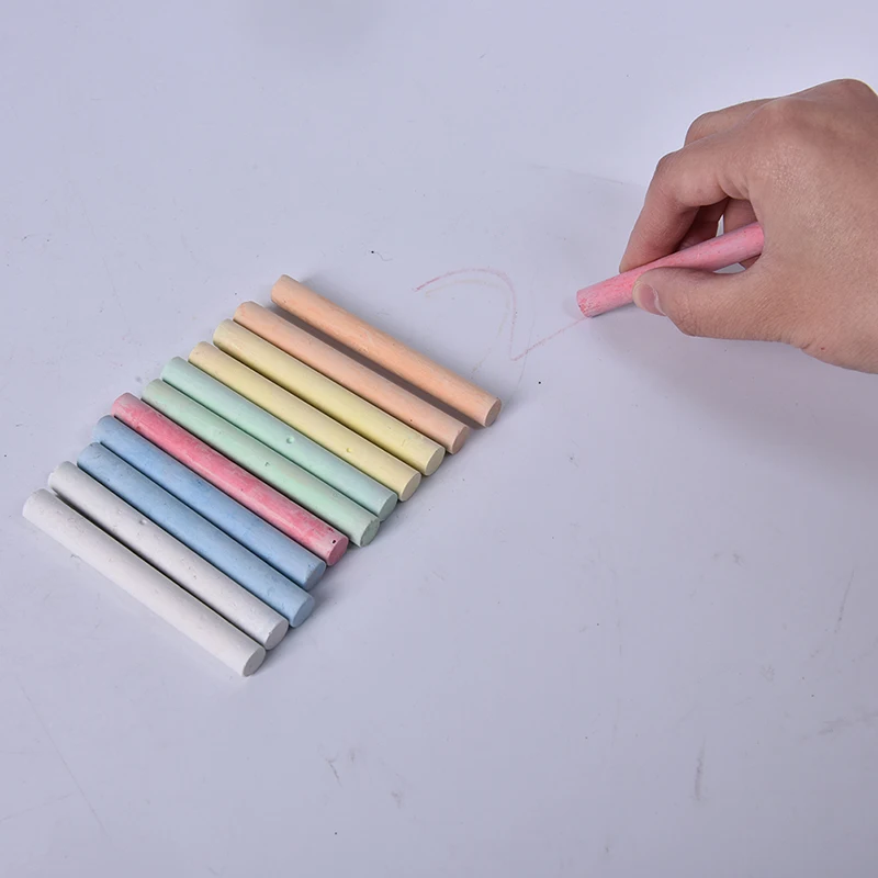 

12 pcs/Lot Dustless Chalk Pen Drawing Chalks For Blackboard Children's Drawing Board Chalk Teaching Accessories Teacher Chalk