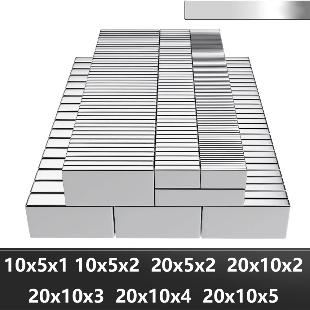 

Неодимовые магниты N35 20x10x2, 20x10x3 мм