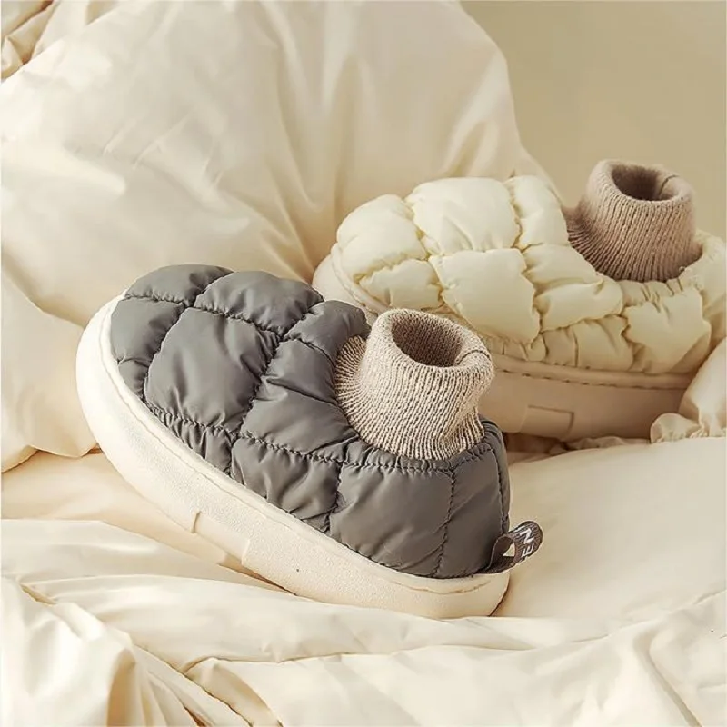 

Хлопковая детская мультяшная обувь, Тапочки, зимние домашние тапочки для малышей, детская обувь для девочек и мальчиков, плюшевые тапочки н...