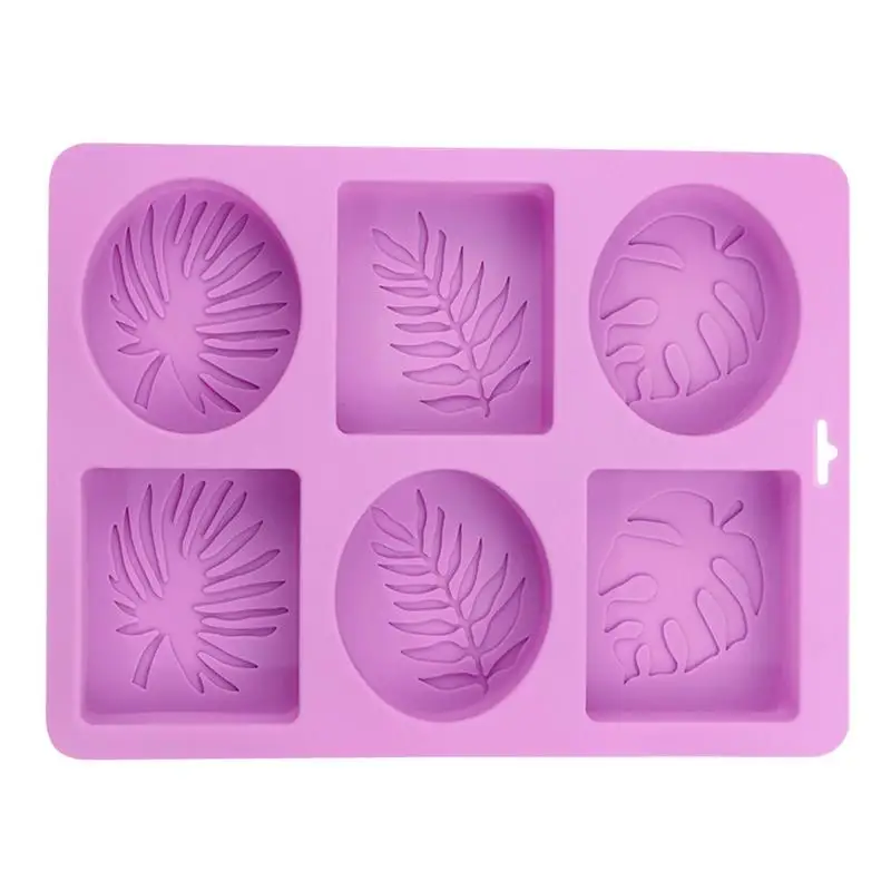 

Leaf Soap Molds Leaf Decorations Resin Casting Candle Mold 6 Cavities DIY Resin Crafts Mold For Making Candle Soap Clay Cake