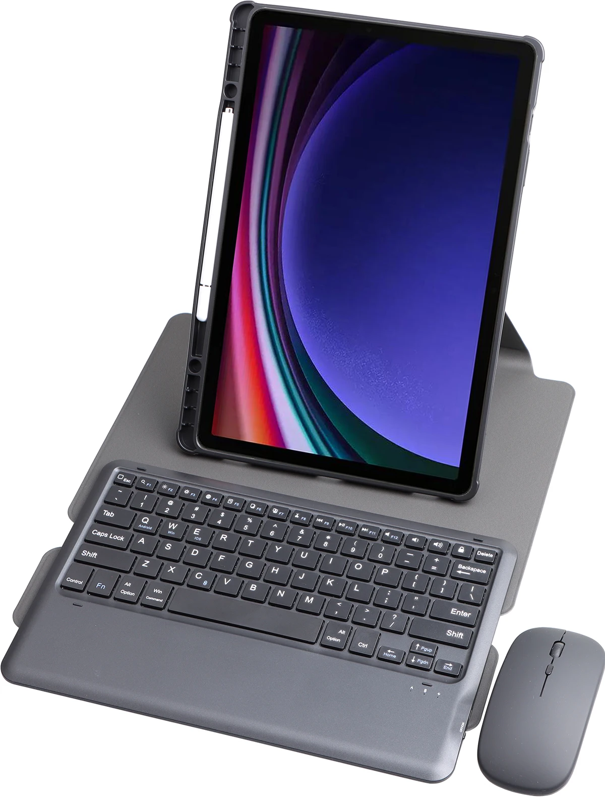 Акриловый чехол для планшета Samsung Galaxy Tab S9FE plus / + 12 4 дюйма с Bluetooth клавиатурой