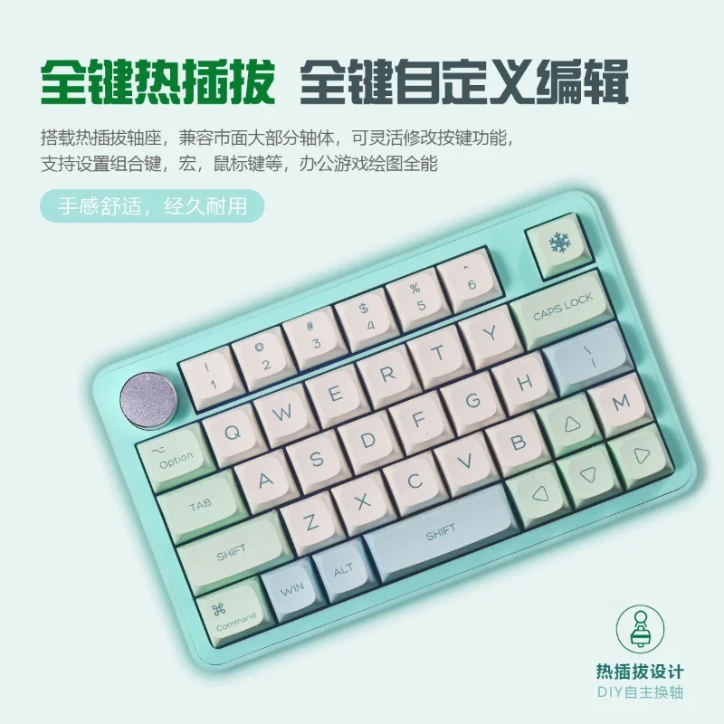 MK40 Механическая клавиатура одной руки ручка программирования макросов