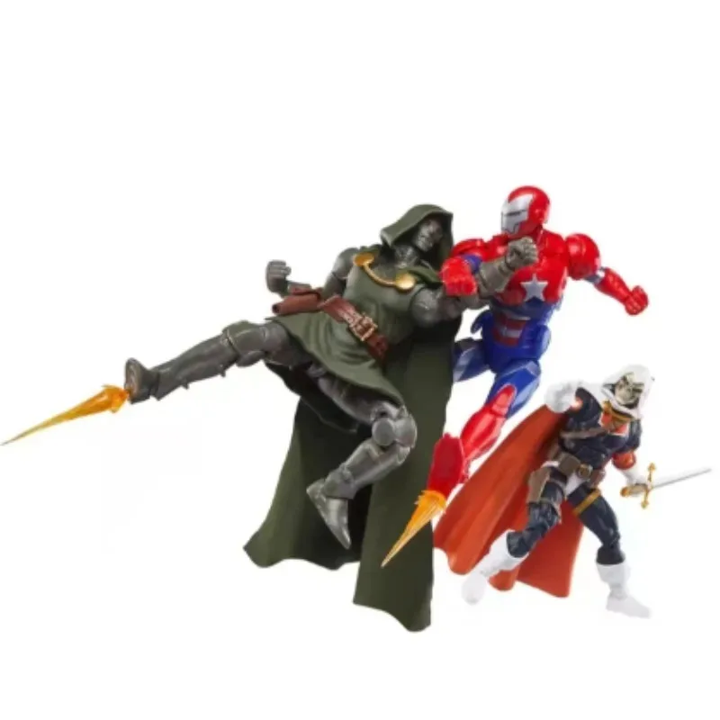 Фото В наличии: Оригинальная фигурка Hasbro Marvel Legends Series, посвященная 85-летию, с персонажами Доктор Дум, Железный Патриот, Таскмастер, аниме-фигурка, модель игрушки. №1