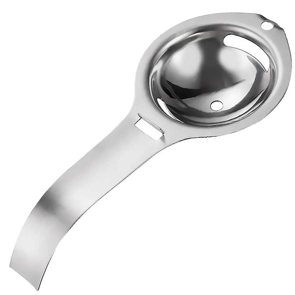 

Stainless Steel Egg Separator Egg White Yolk Filter Separator Sieve Kitchen Gadget Cooking Tool Hook Design Egg Separator