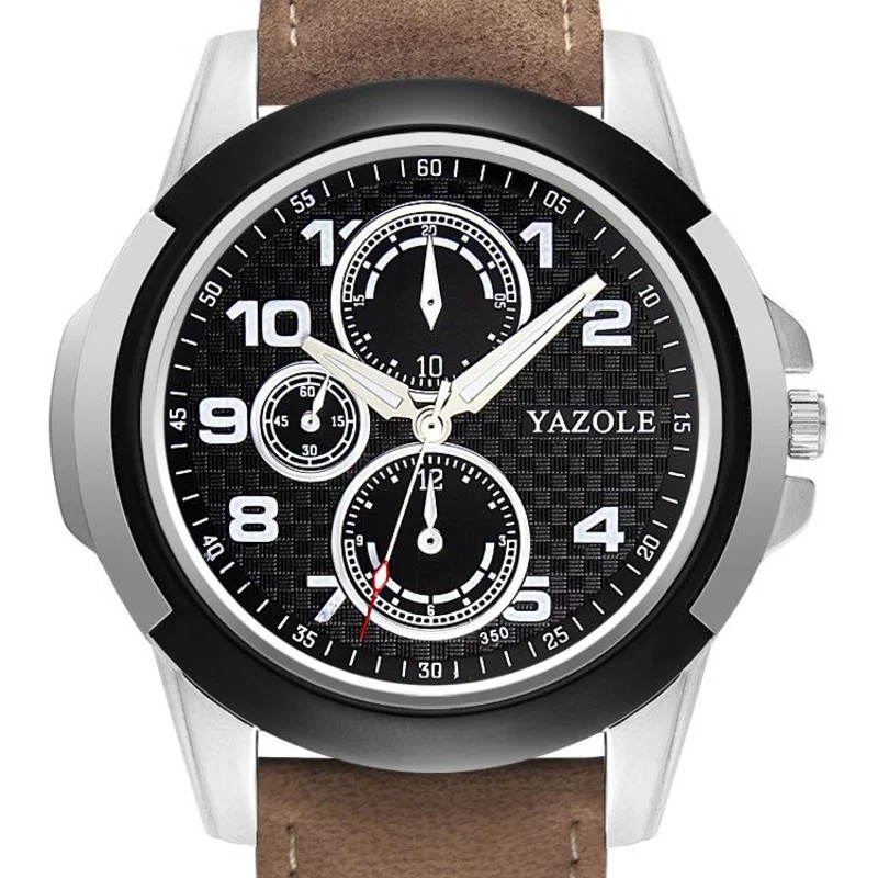 

Quartz Watches For Men's Leather Band Student Movement Leisure Fashion Business Men's Quartz Watches
