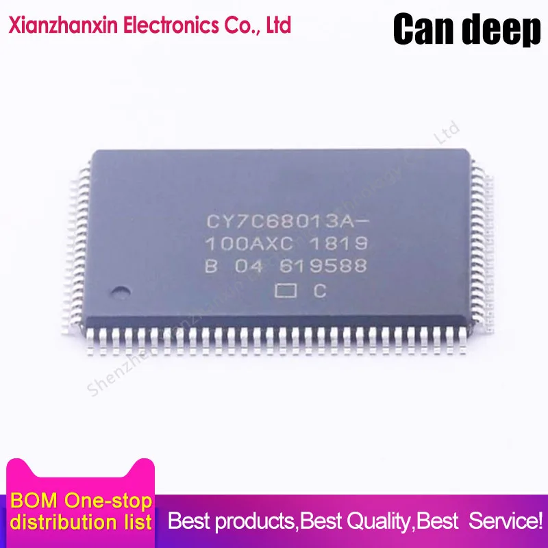 

USB-чип для интерфейса, новый оригинальный, CY7C68013A QFP100, 1 ~ 5 шт./партия