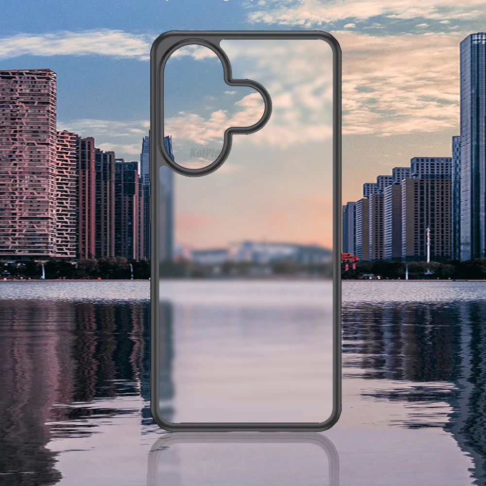 Прозрачный чехол для телефона Xiaomi POCO M6 4G мягкая силиконовая рамка из ТПУ матовая