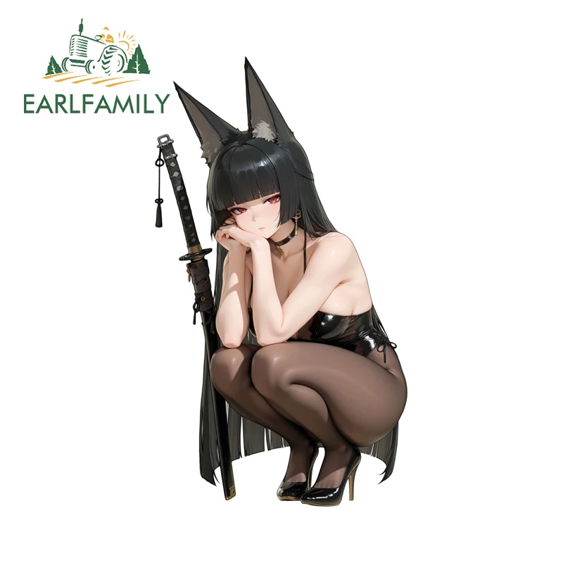 

EARLFAMILY Zenless Zone Zero Miyabi наклейки на дверь автомобиля сексуальный воин кемперван наклейка автомобильные аксессуары виниловый материал Декор для ноутбука