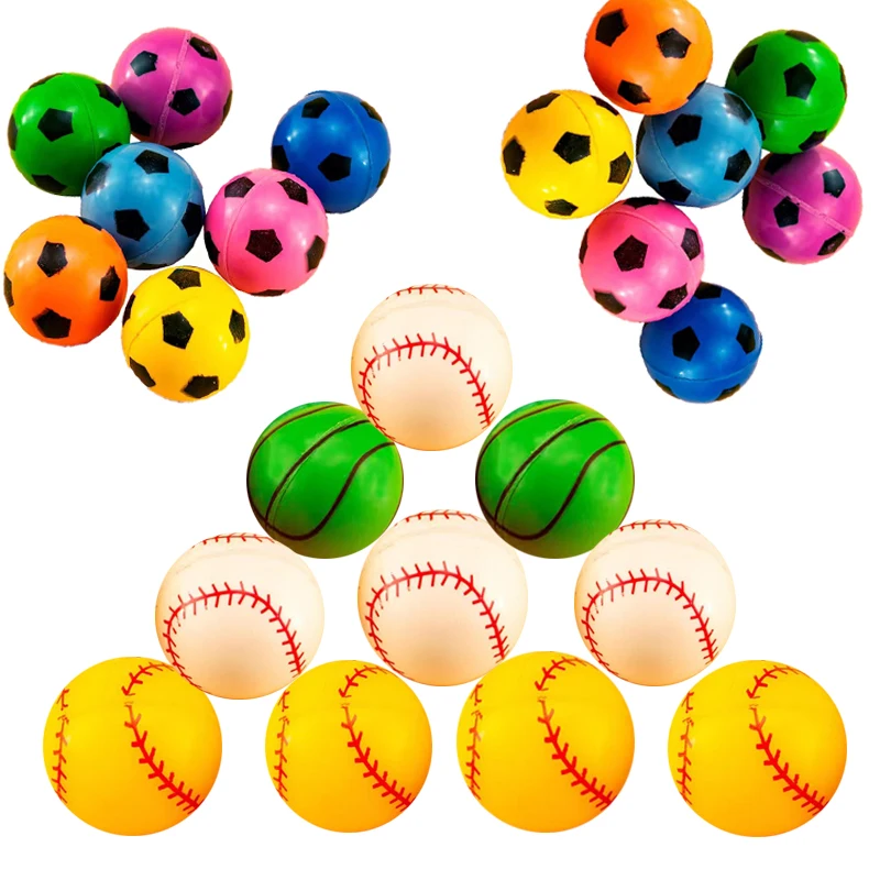 

20Pcs/Pack 30mm Soccer Basketball Bouncy Ball Jumping Funny Baseball Outdoor Water Games Toys For Restless Children Kids Gift