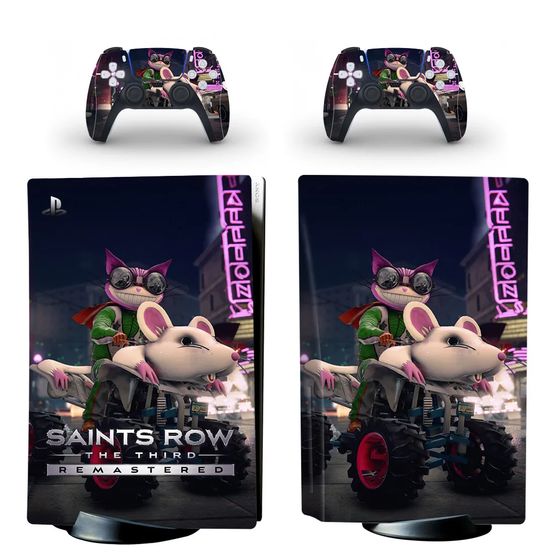 

Saints Row The Third Remastered PS5 Disc Skin Sticker Decal Cover for Console & Controllers PS5 Disk Skin Sticker Vinyl