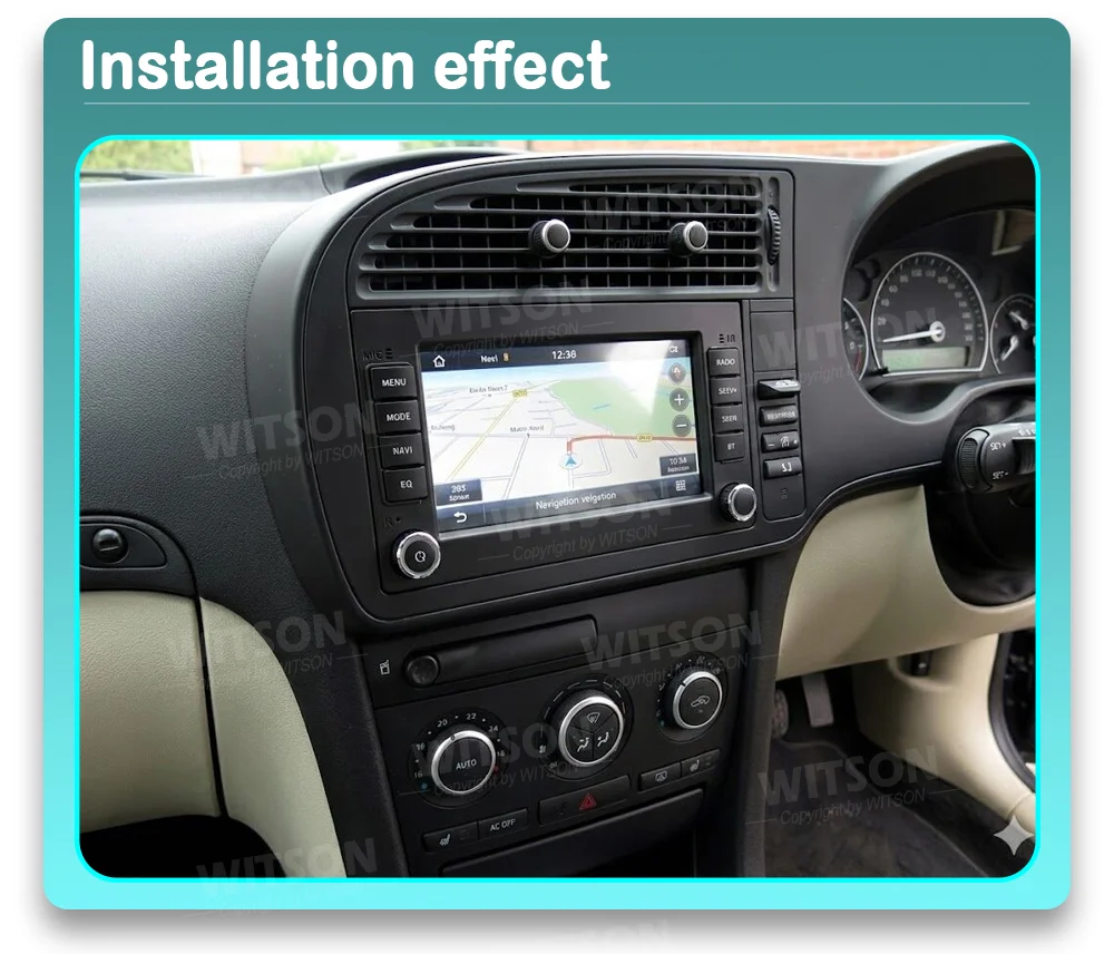 

7-дюймовый экран OEM-стиль без DVD-деки для SAAB 9-3 93 2007-2012, автомобильный мультимедийный стерео GPS-плеер CarPlay