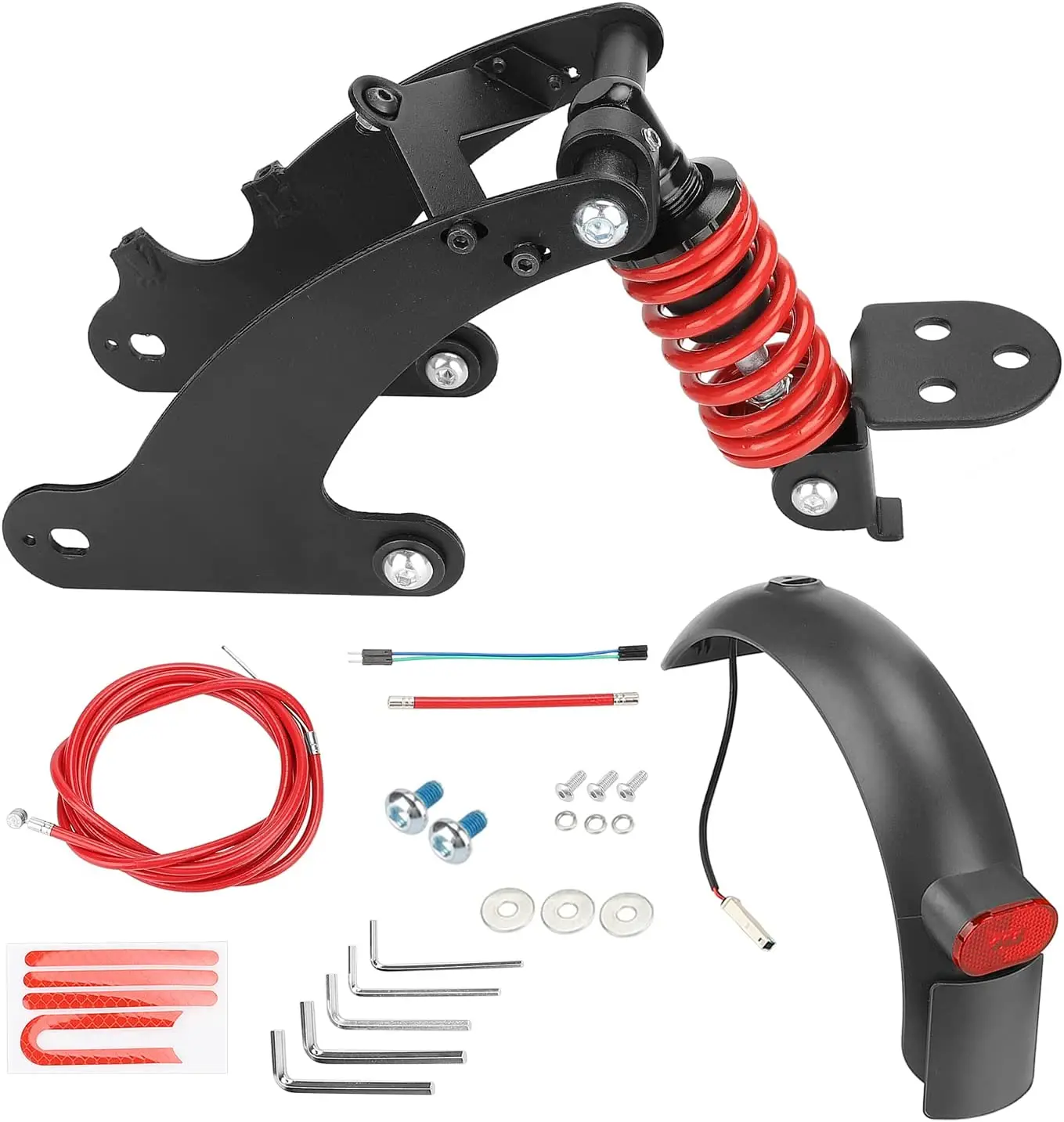 Ulip Rear Suspension Kit Shock Absorber Fender Taillight for Xiaomi M365 Pro Pro2 1S MI3 Essential Lite Scooter Accessories