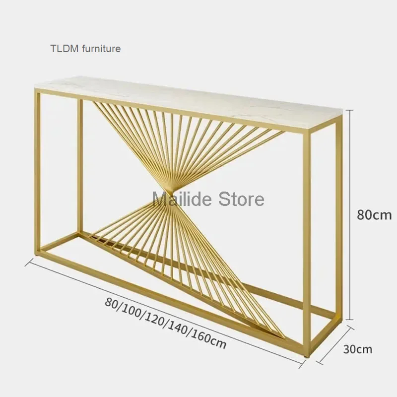 Современные железные консольные столы для прихожей домашний консольный стол