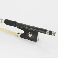 110v 2 sizes textured carbon fiber violin bow ebony frog nickel silver fitted natural white horsehair violin parts accessories