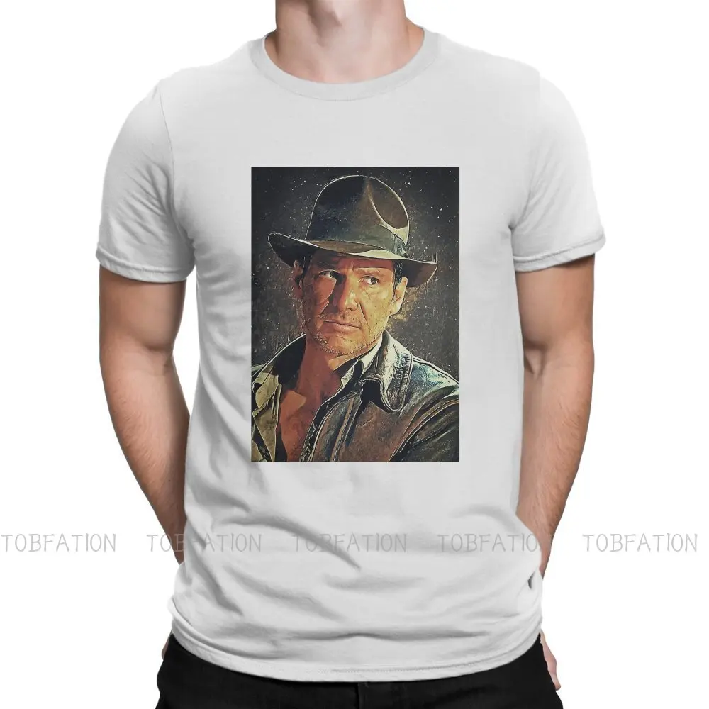 

Крутая футболка с постером Индиана Джонс в стиле Харадзюку, топы в стиле Райдера из потерянного ковчега, удобная мужская футболка с коротки...