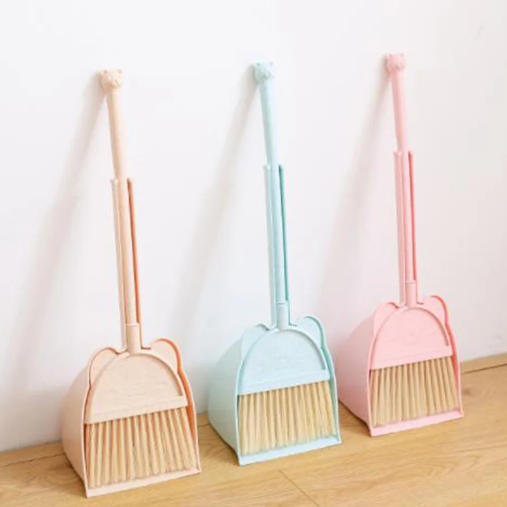 

Suits Kids Childrens Dustpan Cleaning Broom Set Toy Mini Broom Dustpan Childrens Broom Cleaning Set Toddler