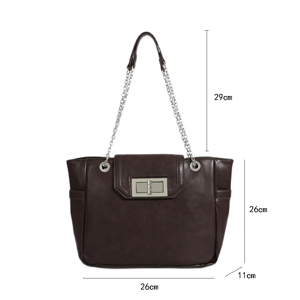 Модные сумки на плечо с цепочками для женщин 2022 трендовая дизайнерская