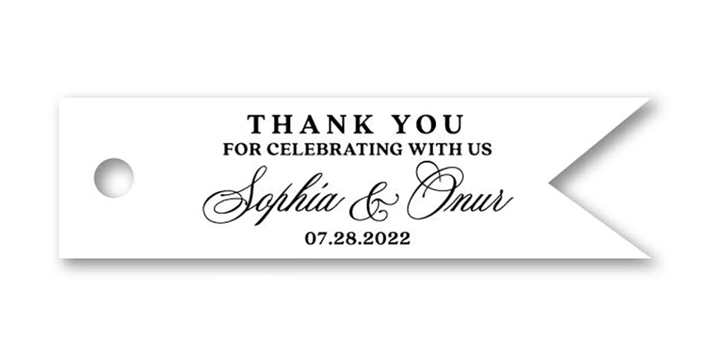 

Персонализированные свадебные бирки